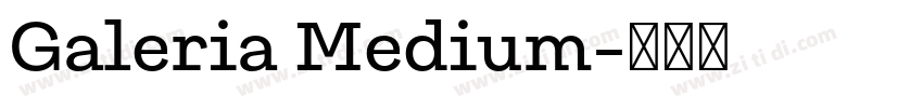 Galeria Medium字体转换